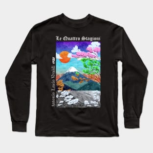 Four Seasons - Black Long Sleeve T-Shirt